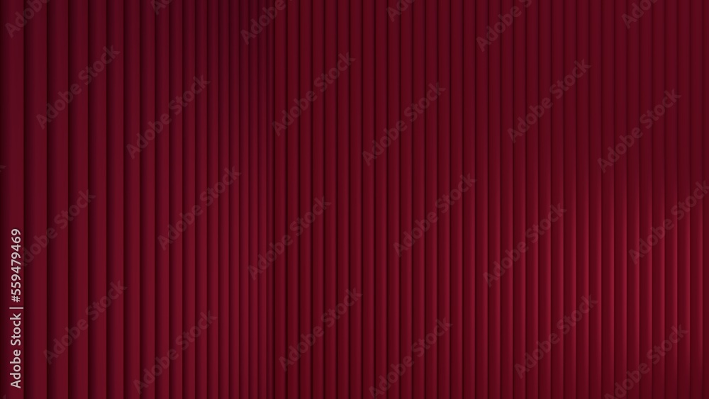 Dark Red velvet color Metal rufing texture seamless or Panorama of Dark Red Corrugated metal background, 3d rendering Dark Red velvet color Metal rufing texture seamless or Panorama of Dark Red Corrugated metal background, 3d rendering