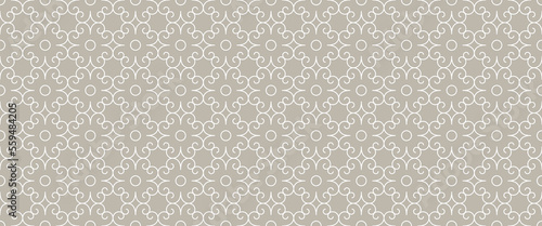 Ornate Asian abstract line seamless pattern vector illustration