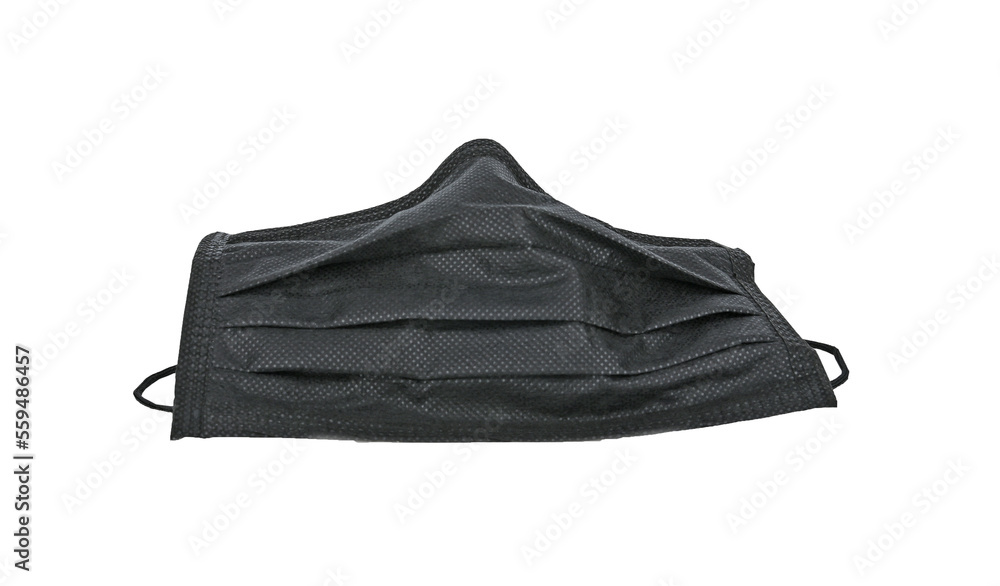 Black face mask isolated on transparent png Black face mask isolated on transparent png