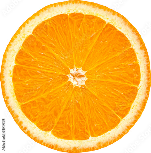 Leinwand Poster Orange slice isolated