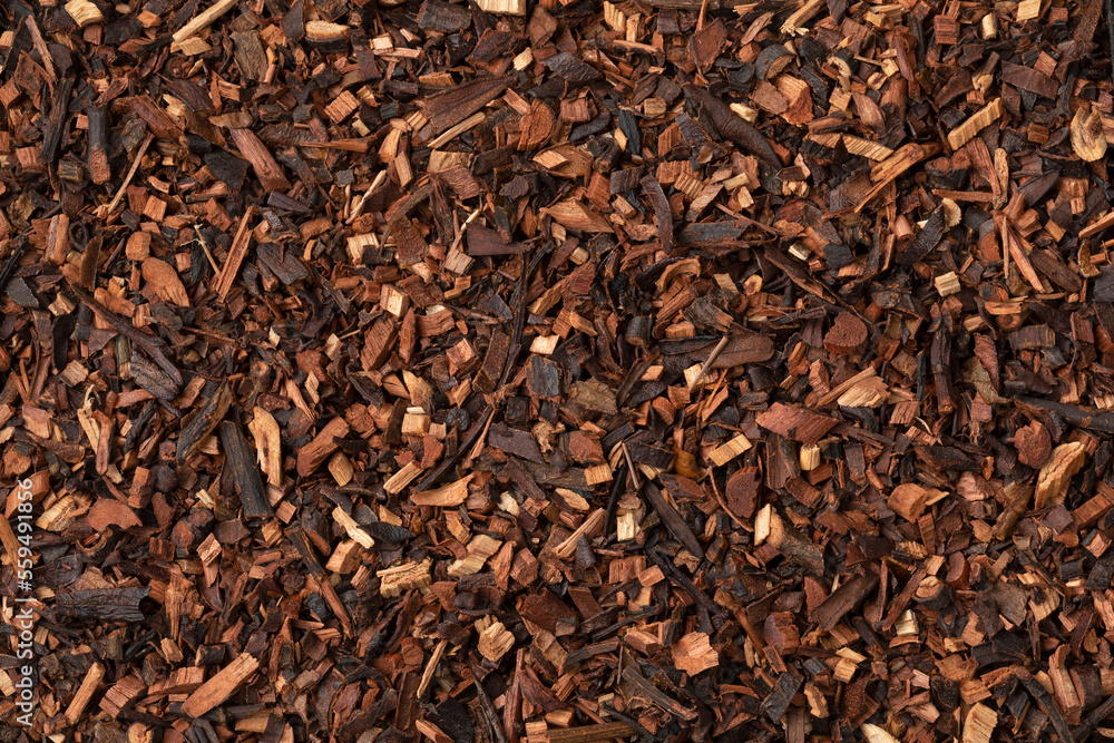 Dried Honeybush tea leaves from South Africa close up full frame as background Dried Honeybush tea leaves from South Africa close up full frame as background
