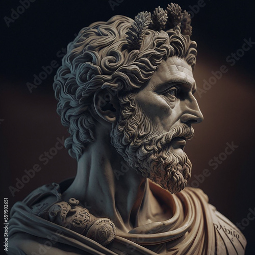 septimius severus roman emperor. Created with Generative AI technology. photo