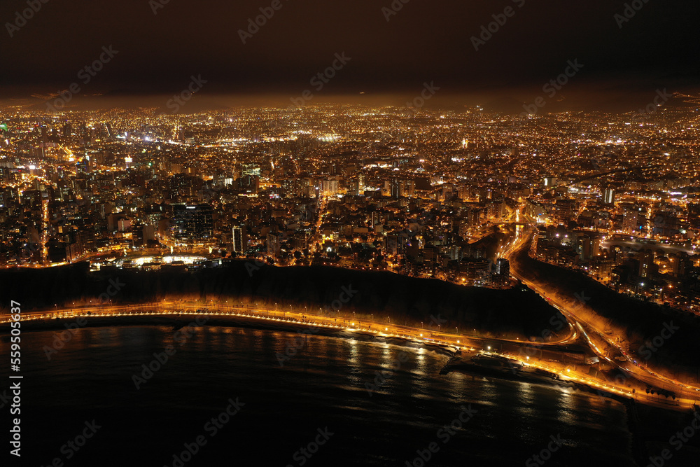 Lima City in the night Lima City in the night