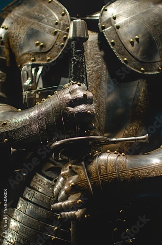 medieval knight with sword