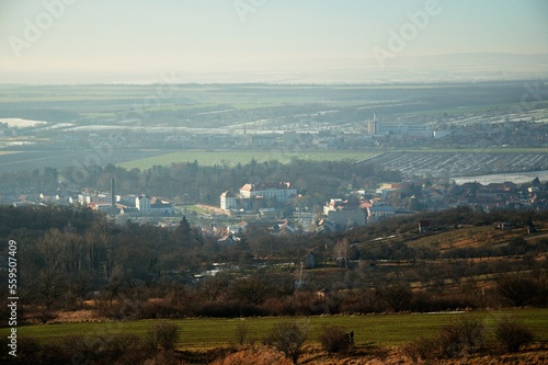 landscape with fog
