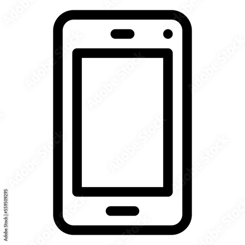 Cell-Phone Isolated Silhouette Solid Line Icon with cell-phone, mobile, phone, smartphone, android-hand-phone Infographic Simple Vector Illustration