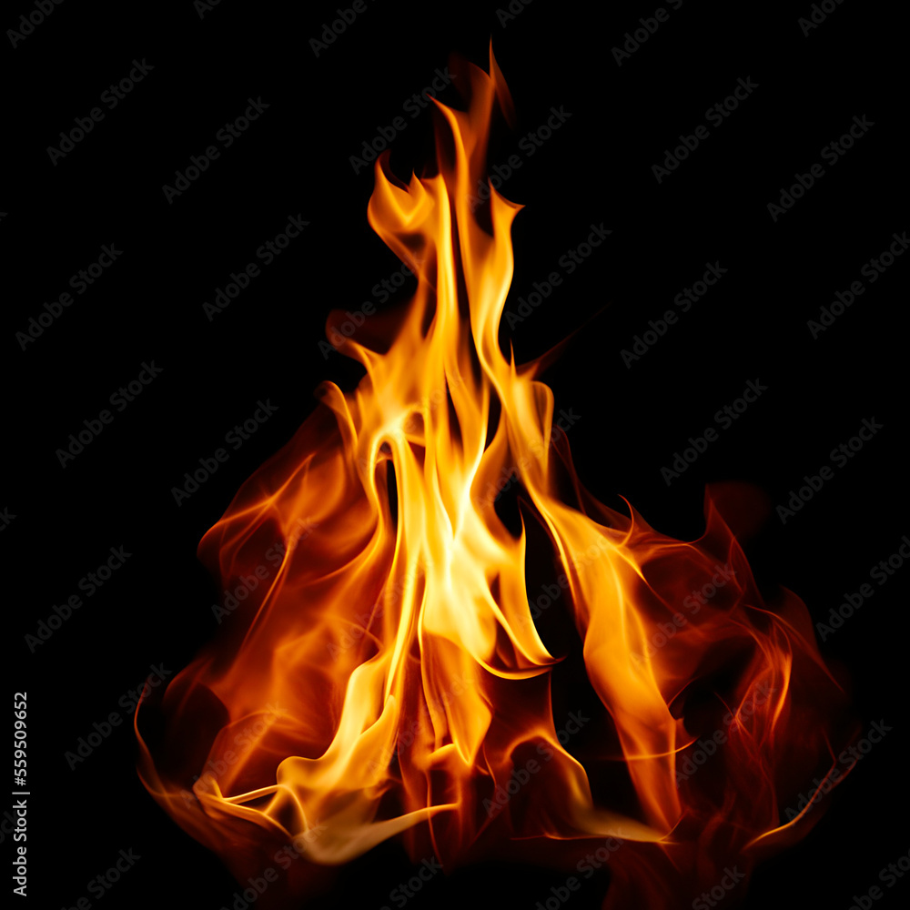 Flame overlay on black background easy to use Flame overlay on black background easy to use