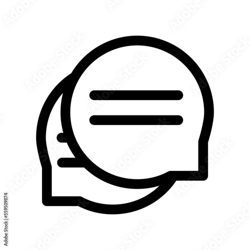 Chat-Bubble Isolated Silhouette Solid Line Icon with chat-bubble, bubble, chat, comment, message, speech Infographic Simple Vector Illustration