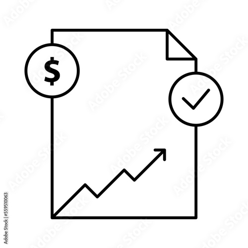 Business-Graph Isolated Silhouette Solid Line Icon with business-graph, accounting, coin, graph, investment, planning Infographic Simple Vector Illustration
