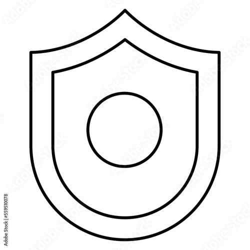 Shield Isolated Silhouette Solid Line Icon with shield, antivirus, protection, safety Infographic Simple Vector Illustration