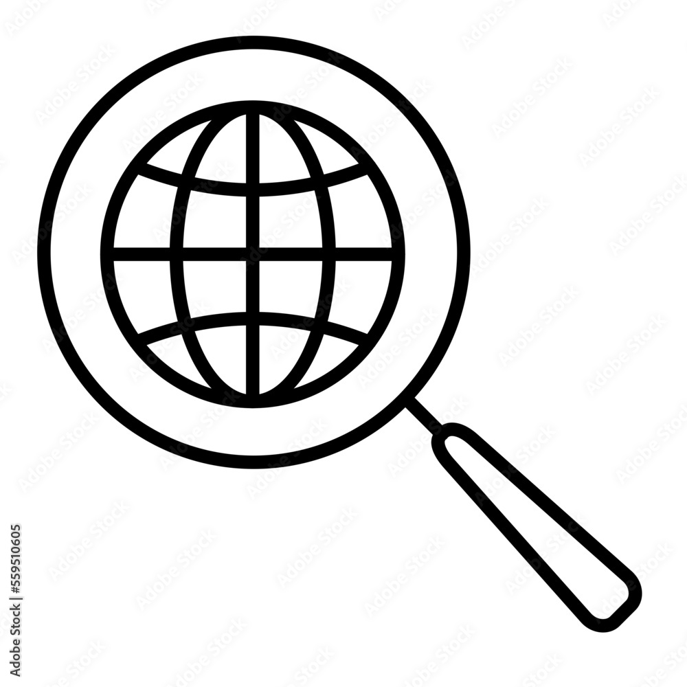 Magnifier Isolated Silhouette Solid Line Icon with magnifier, development, lobe, magnifier-glass, search, worldwide Infographic Simple Vector Illustration Magnifier Isolated Silhouette Solid Line Icon with magnifier, development, lobe, magnifier-glass, search, worldwide Infographic Simple Vector Illustration