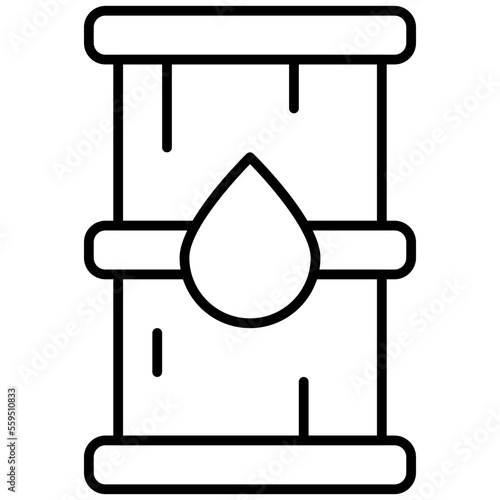 Oil-Barrel Isolated Silhouette Solid Line Icon with oil-barrel, barrel, drum, oil, oil-drum Infographic Simple Vector Illustration