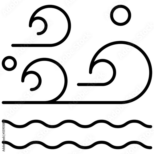 Tidal-Power Isolated Silhouette Solid Line Icon with tidal-power, ecology-and-environment, energy, sea, tidal, tide Infographic Simple Vector Illustration