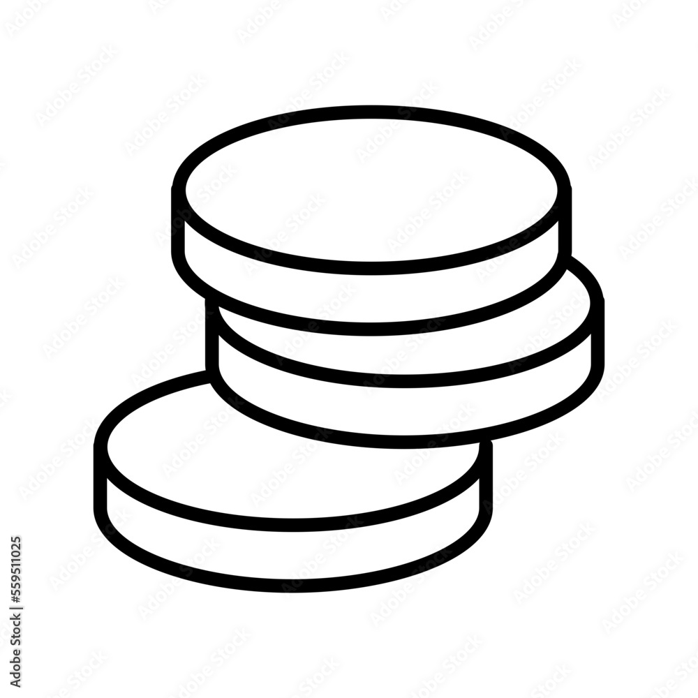 Coins Isolated Silhouette Solid Line Icon with coins, business, coin, income, money Infographic Simple Vector Illustration Coins Isolated Silhouette Solid Line Icon with coins, business, coin, income, money Infographic Simple Vector Illustration