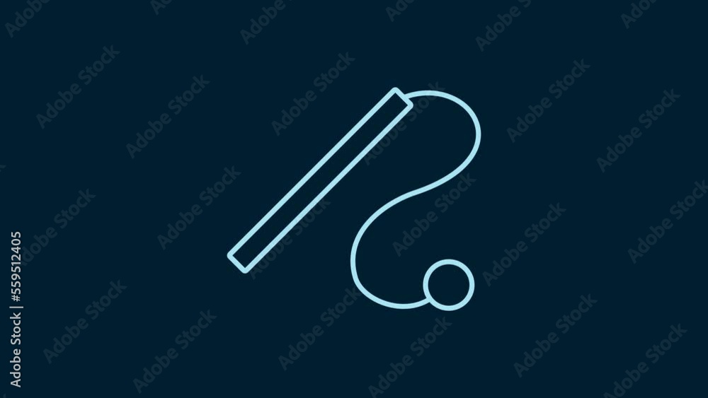 White Pet cat toy icon isolated on blue background. 4K Video motion graphic animation White Pet cat toy icon isolated on blue background. 4K Video motion graphic animation