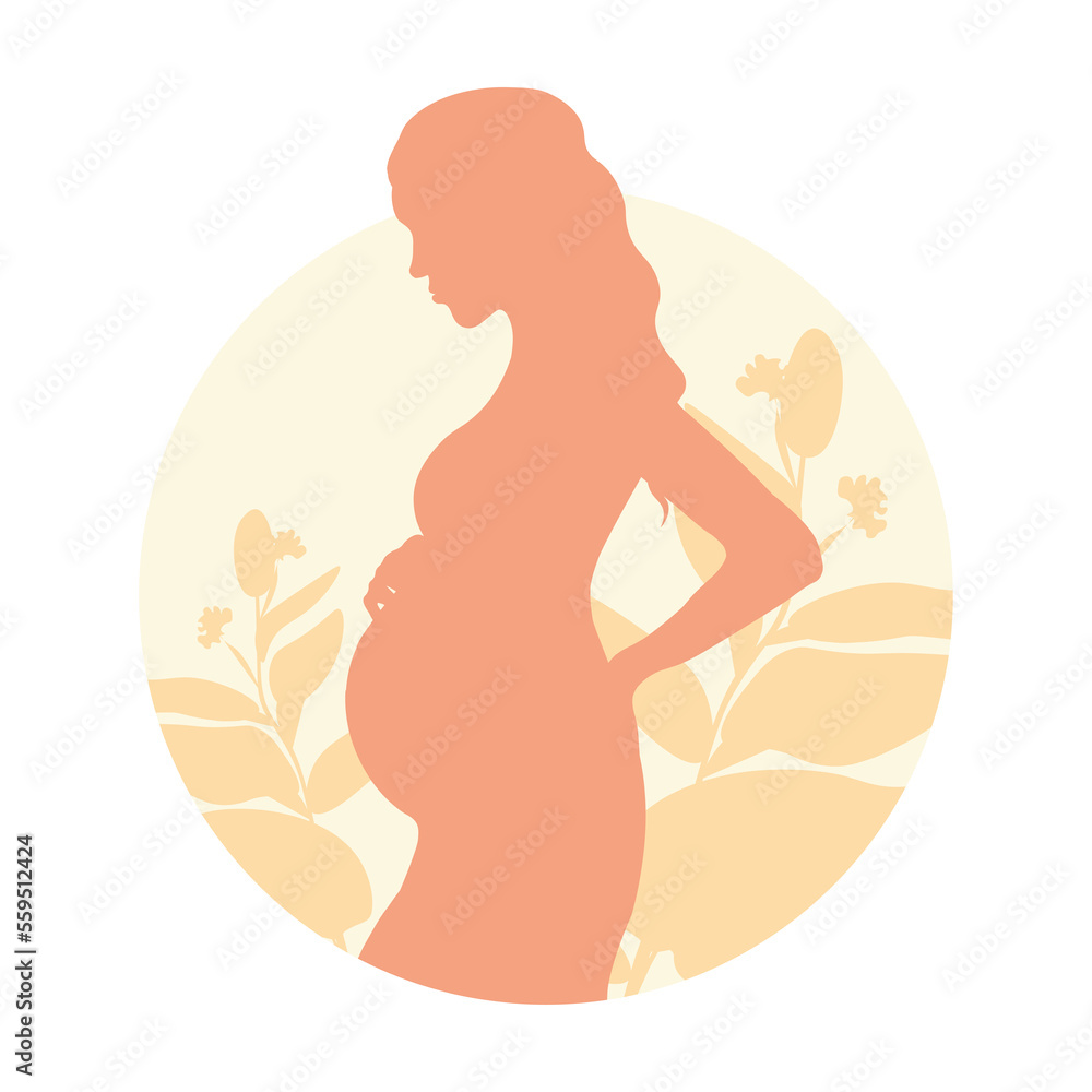 pregnant woman silhouette pregnant woman silhouette