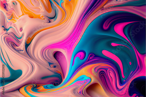 Wallpaper Mural Swirls of Multicolor Marble Liquid Marble, Multicolor Painting Pattern Torontodigital.ca