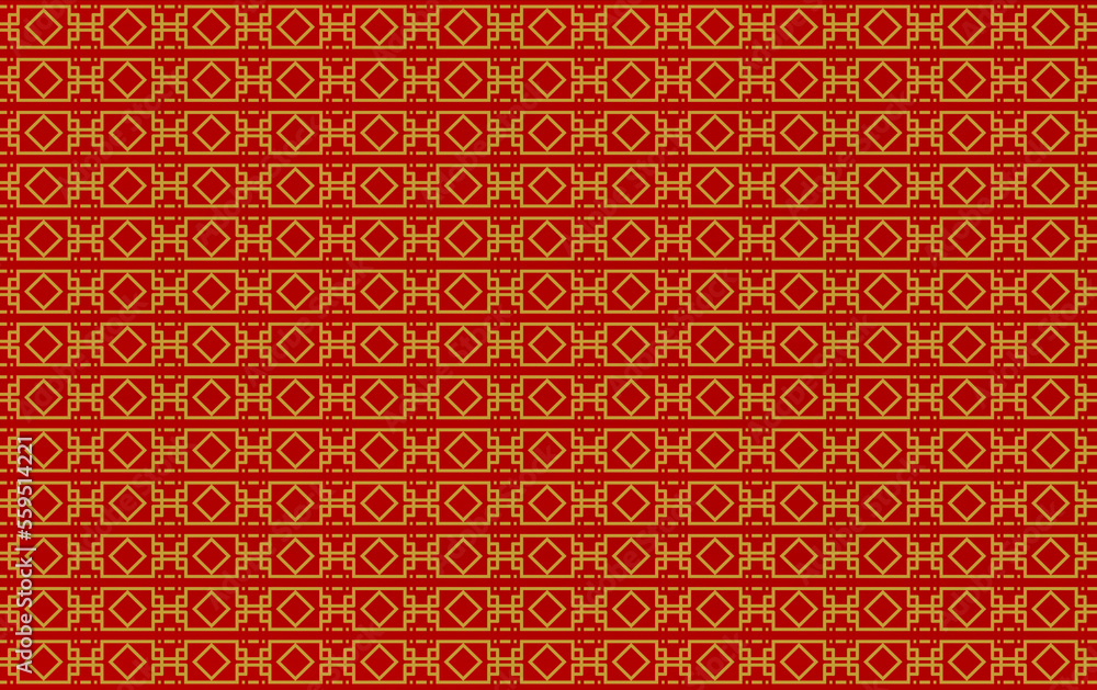 Seamless chinese pattern illustration of geometric shape with hand drawn texture. For festival design. Seamless chinese pattern illustration of geometric shape with hand drawn texture. For festival design.