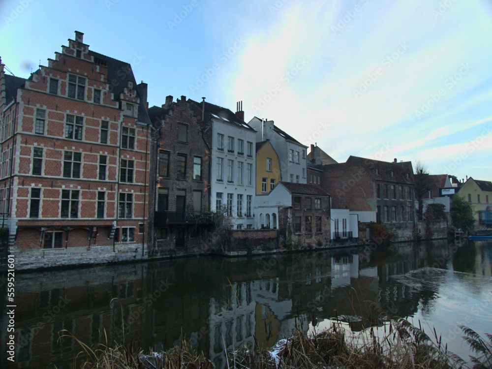 Gand, December 2022: Visit the beautiful city of Gand in Belgium during the festive season