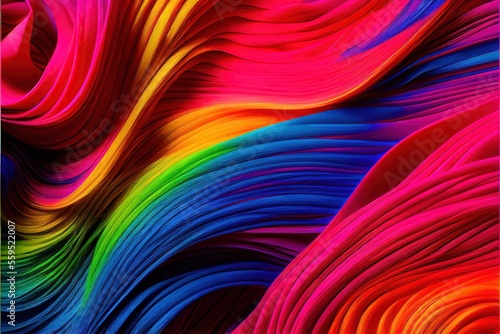 Colorful background, rainbow-colored texture, with a fun and playful feel. Ai Generative