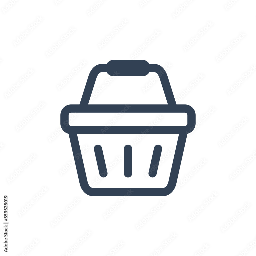 Shopping Basket Cart Icon Vector Template Shopping Basket Cart Icon Vector Template