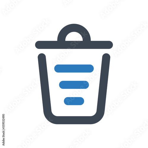 Recycle Bin icon - vector illustration . Bin, Trash, Remove, Delete, Recycle, Empty, Garbage, Dustbin, line, outline, icons .