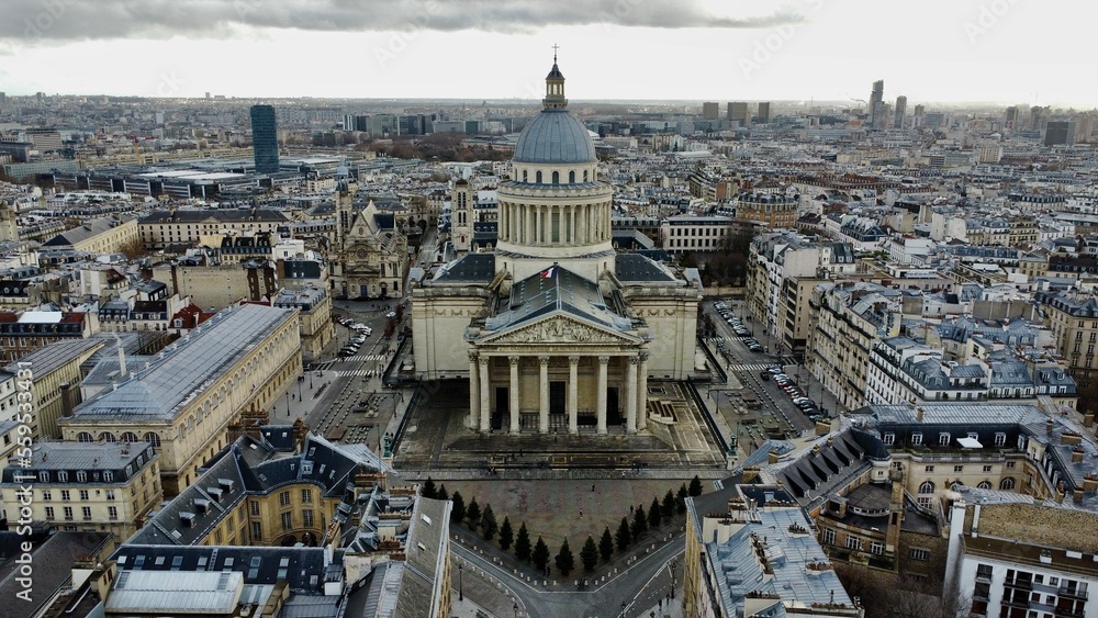 Drone photo Panthéon Paris France europe