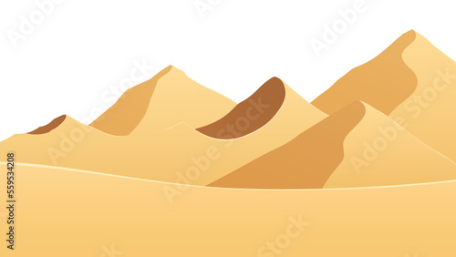 砂漠の風景イラスト_16:9