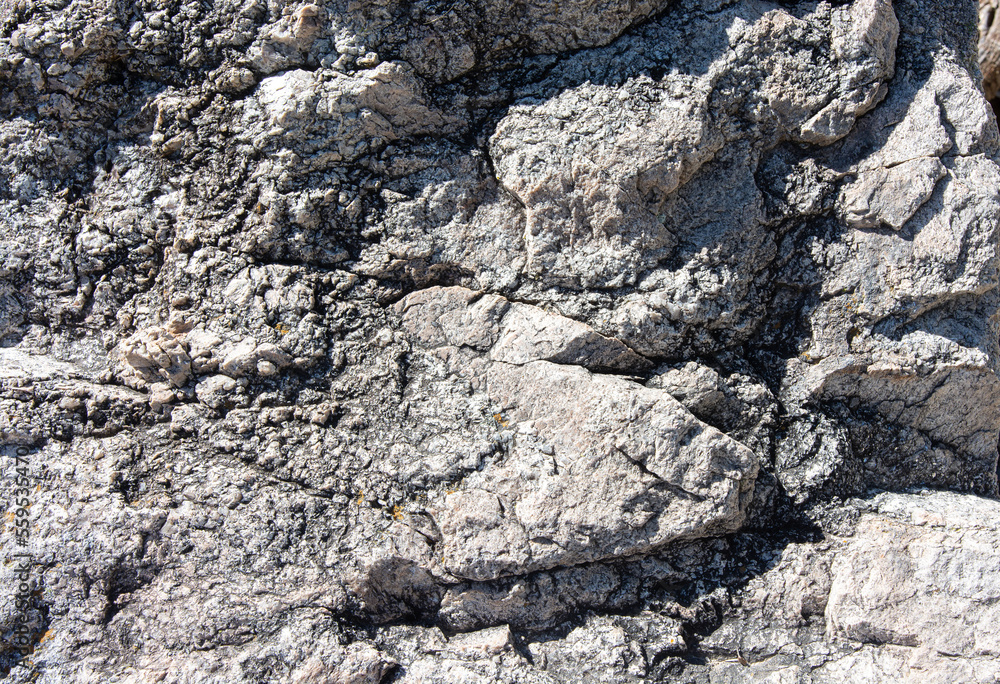 stone texture of rock formations close up