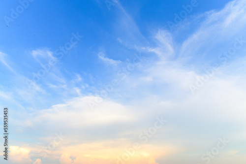 blue sky in summer day