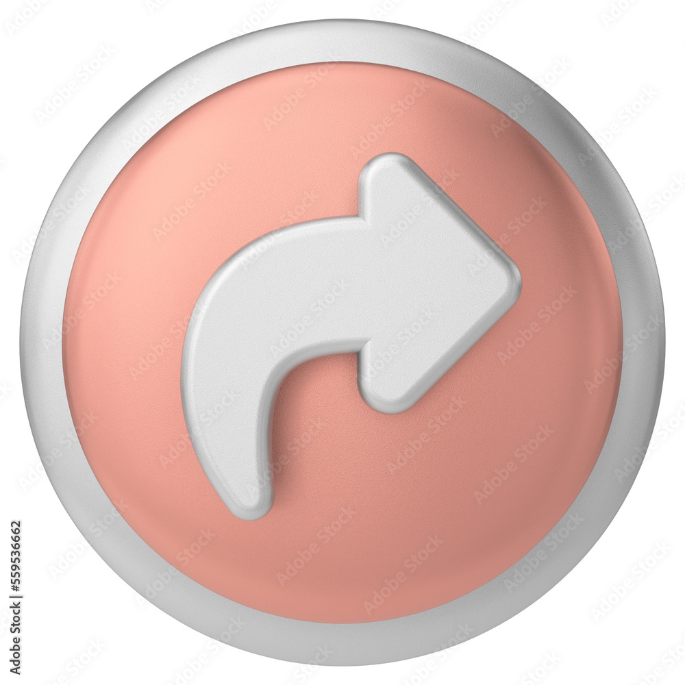 Share icon. Share button. 3D illustration. Share icon. Share button. 3D illustration.