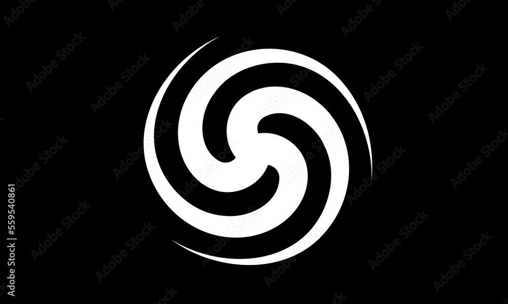 cyclone circle logo vector Illustration
