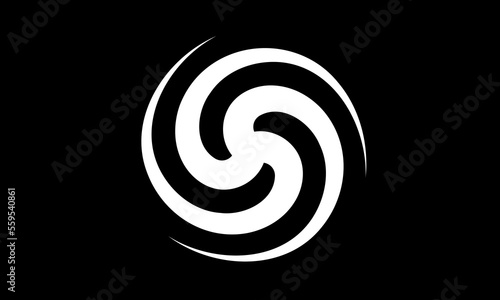 cyclone circle logo vector Illustration