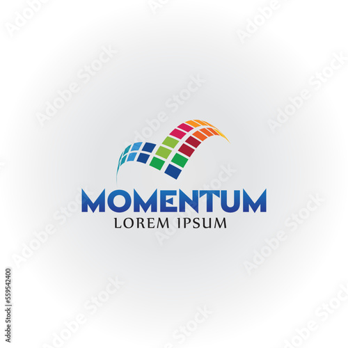 Momentun Logo M design 