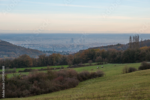 View from Mont Thou in Lyon, France