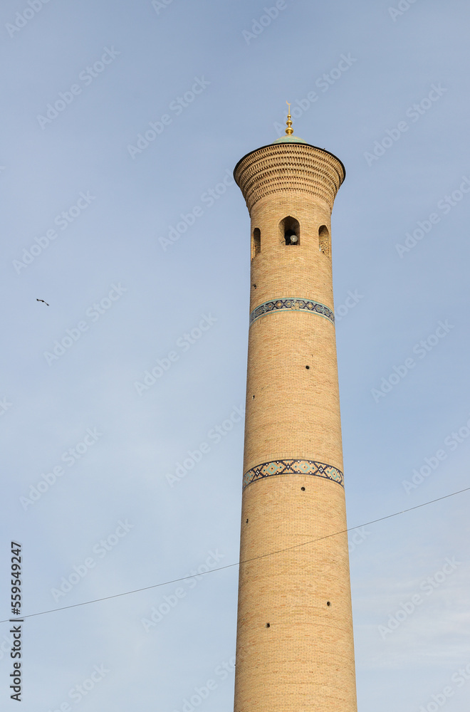 Old minaret in Tashkent 