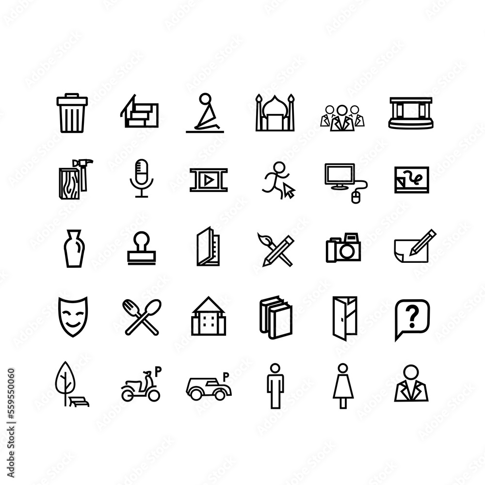 Art and Craft College Icon Pack 