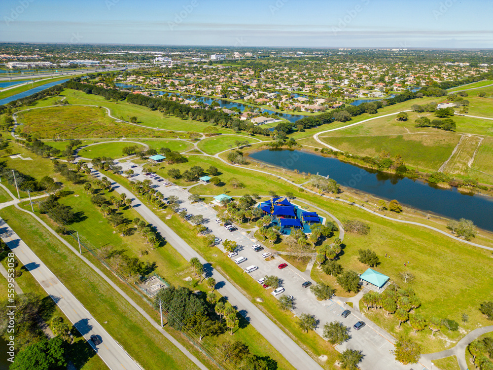 Aerial image Vista View Park Davie FL USA