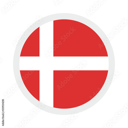 Free Download National flag of Denmark, round icon,  PNG - GFXLoad