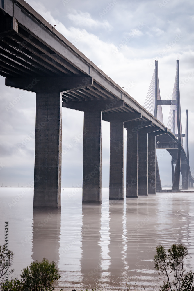 Sidney Lanier Bridge near Brunswick Georgia is a massive cable-stayed engineering marvel Sidney Lanier Bridge near Brunswick Georgia is a massive cable-stayed engineering marvel