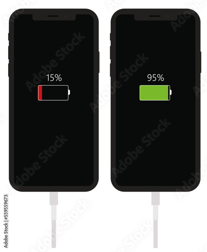 Screen charging phone