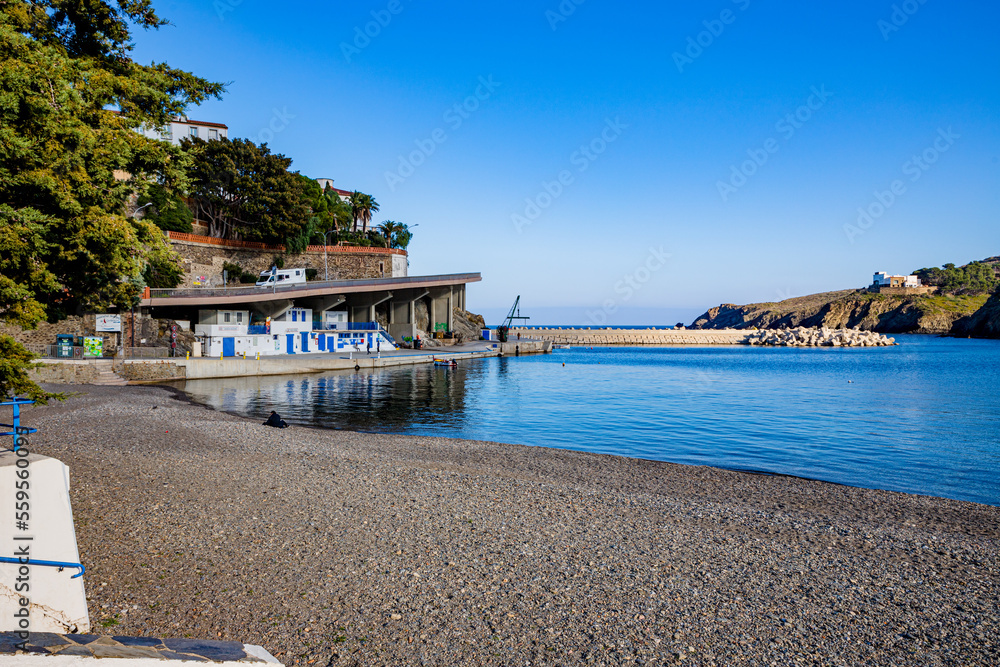 Obraz premium Cerbère et sa plage