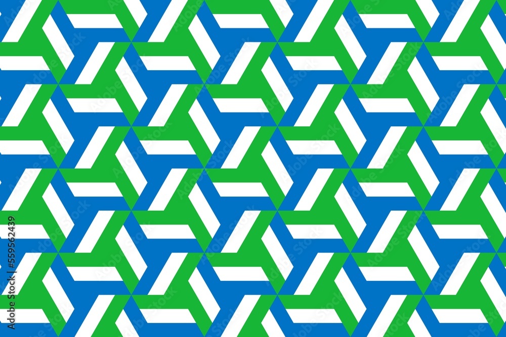 Geometric pattern in the colors of the national flag of Sierra Leone. The colors of Sierra Leone. Geometric pattern in the colors of the national flag of Sierra Leone. The colors of Sierra Leone.