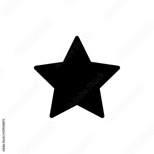 Star vector logo. Alone star