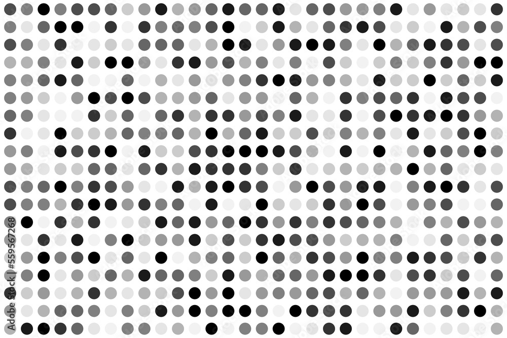 Pattern of dots of different shades of gray, nocochrome Pattern of dots of different shades of gray, nocochrome