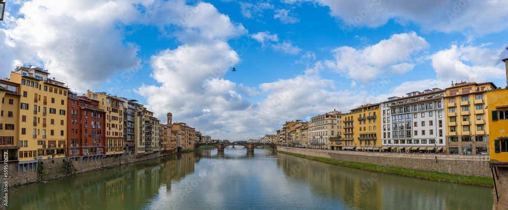 View from above ponte vecchio in Firenze.