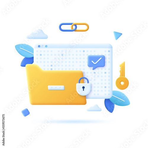 Cartoon 3D Vector Illustrations For Cyber Security