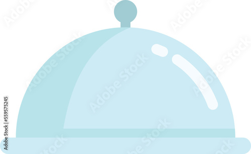Airline food tray icon flat vector. Plane trolley. Air flight isolated