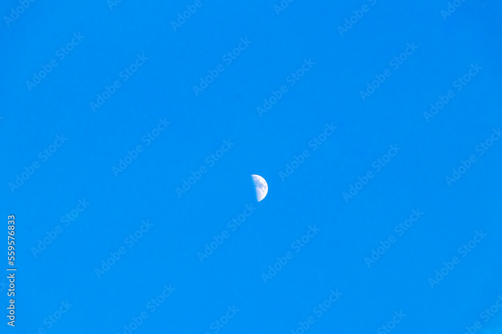 Close up of the moon shining brightly in Mexico. Close up of the moon shining brightly in Mexico.