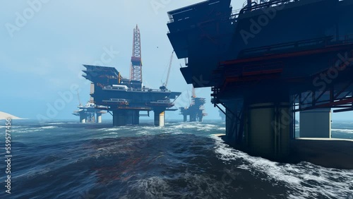 Ocean gas processing complexes